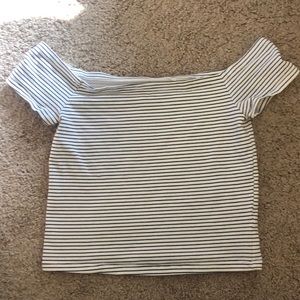 pacsun off the shoulder crop top